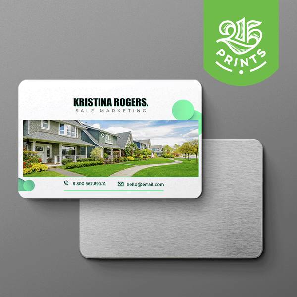 aluminum business cards