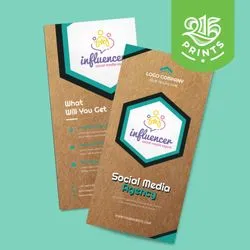 brown kraft rack cards