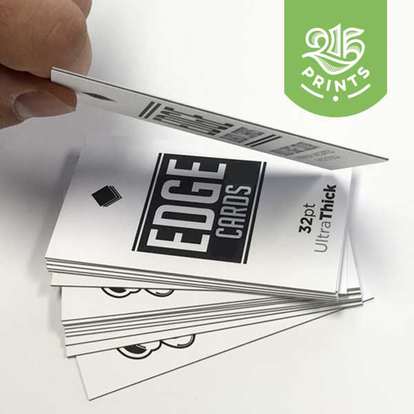 Thick Black Edge Business Cards