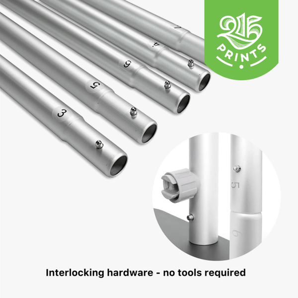 fabric banner stand hardware