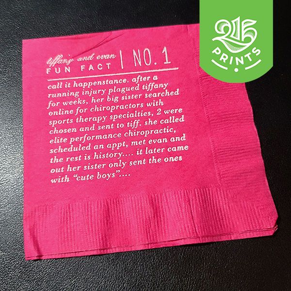 bar napkins