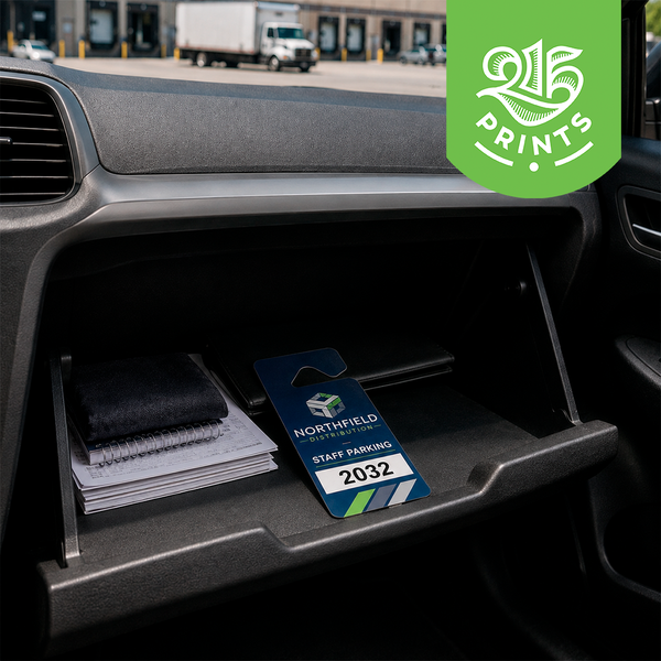 custom parking hang tags