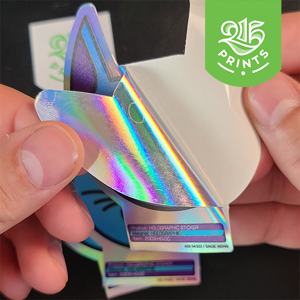 holographic custom stickers
