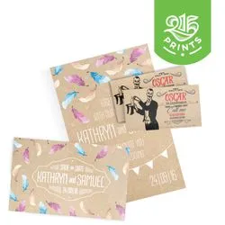 kraft postcard printing