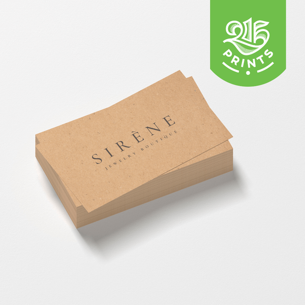 kraft paper business cards
