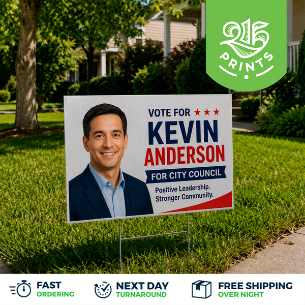 political campaign yard signs