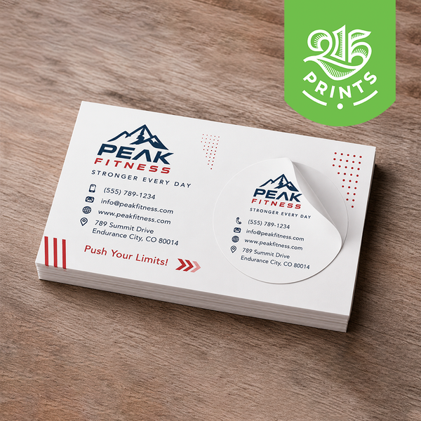 Peel and Stick Business Cards