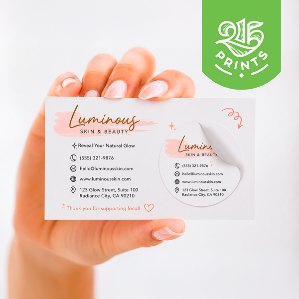 Peel and Stick Business Cards