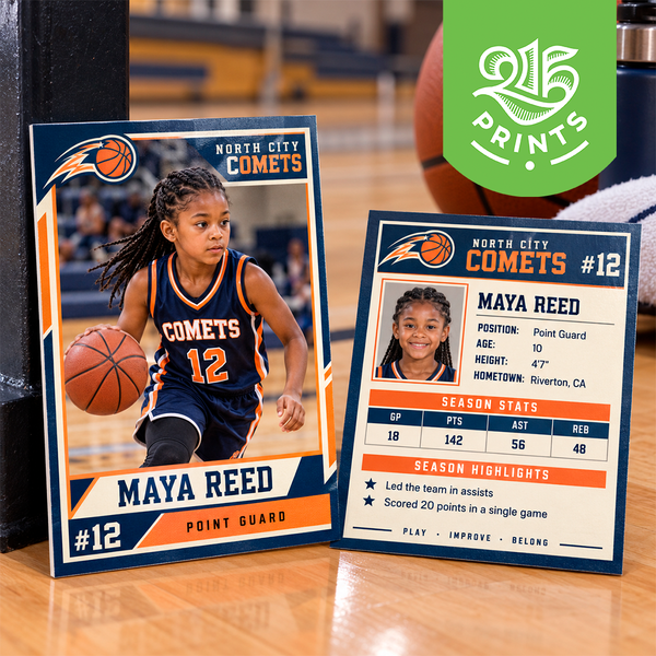 custom basketball trading cards