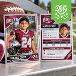 custom football trading cards