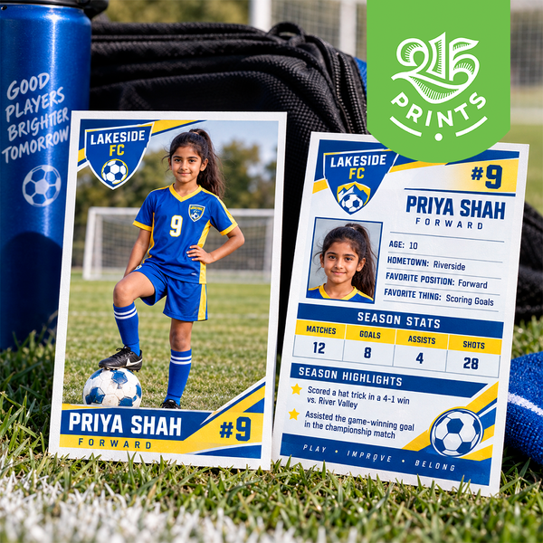 custom soccer trading cards