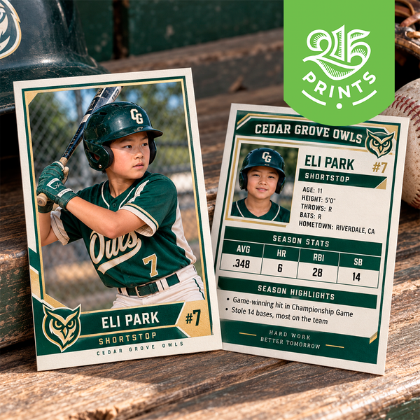 custom baseball trading cards