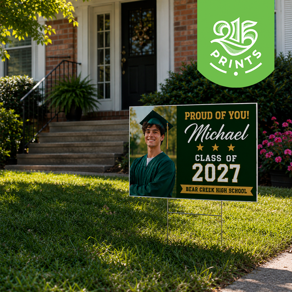 graduation yard signs