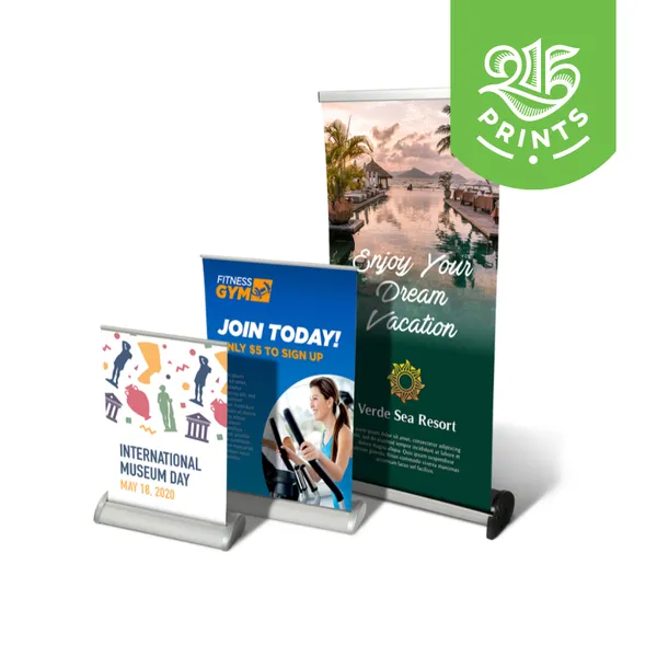 Retractable Tabletop Banner Display