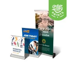 Retractable Tabletop Banner Display