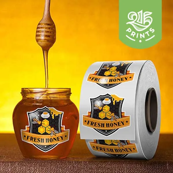 Clear Bopp Roll Labels