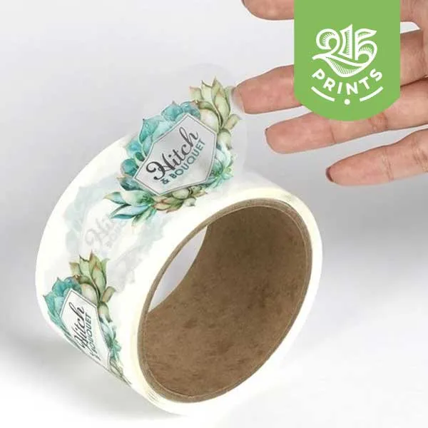 Clear Bopp Roll Labels