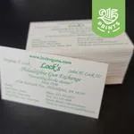 business card thermography