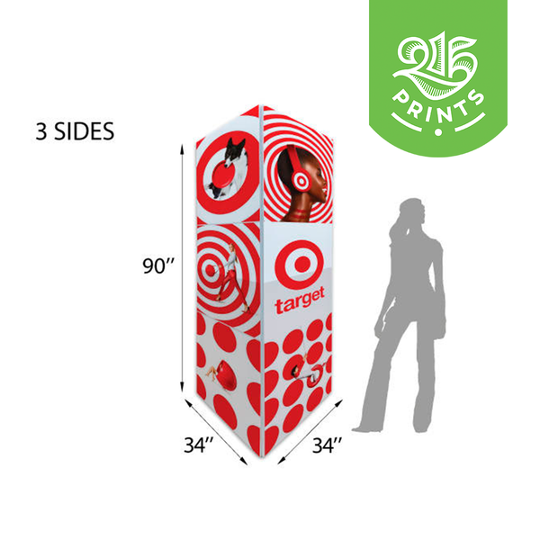 corrugated plastic totem