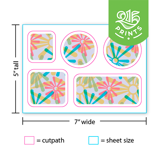 Vinyl Sticker Sheets Cutpath