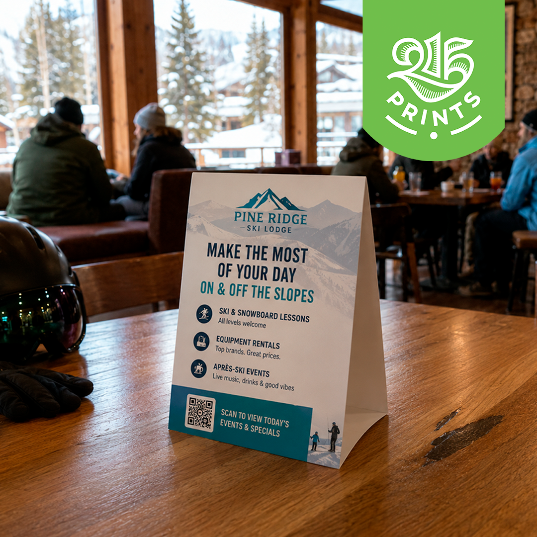 Uncoated Table Tents