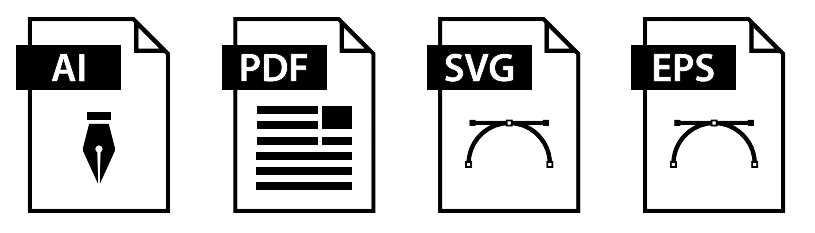 Vector artwork file types examples