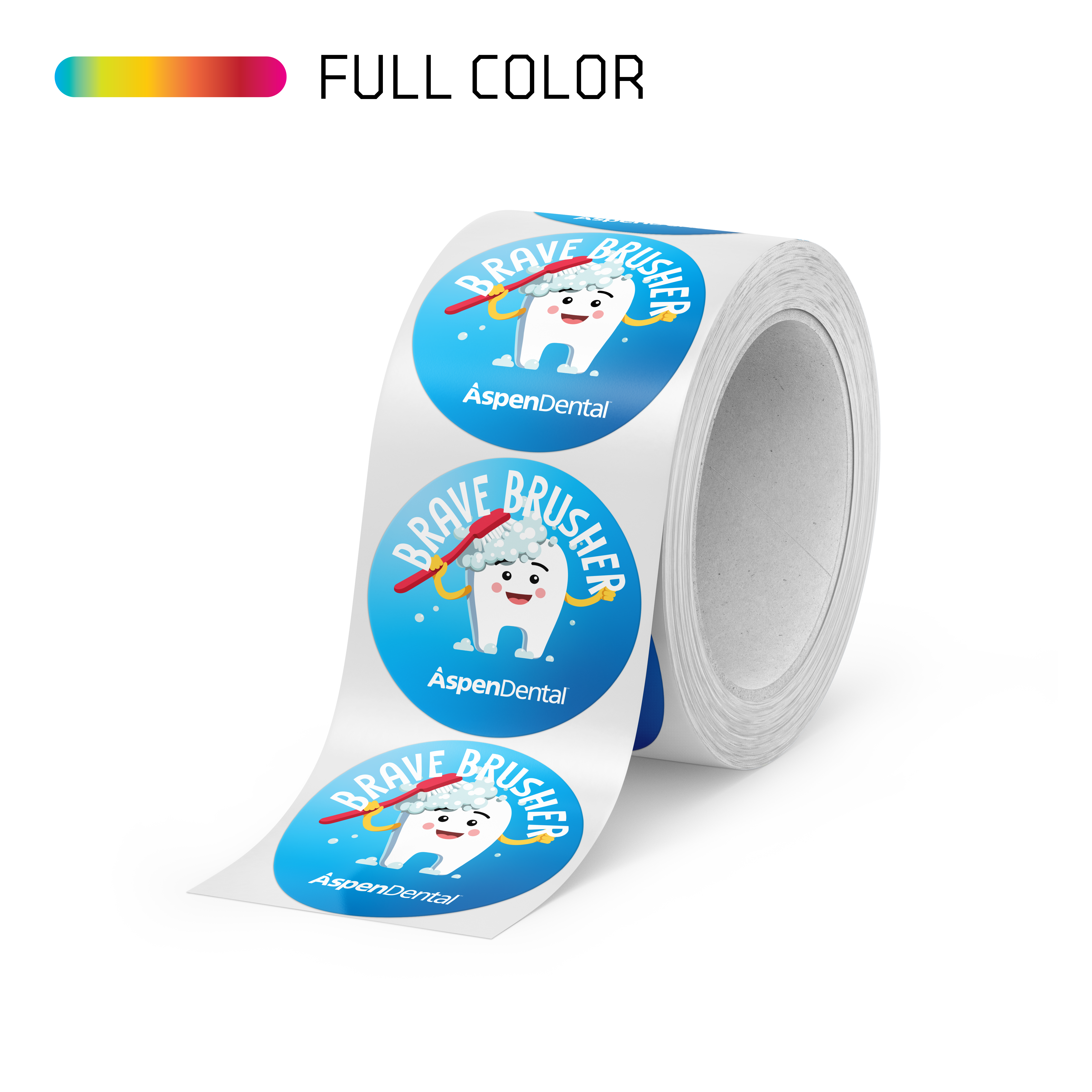 Brave Brusher (Kids Themed Promo Sticker)