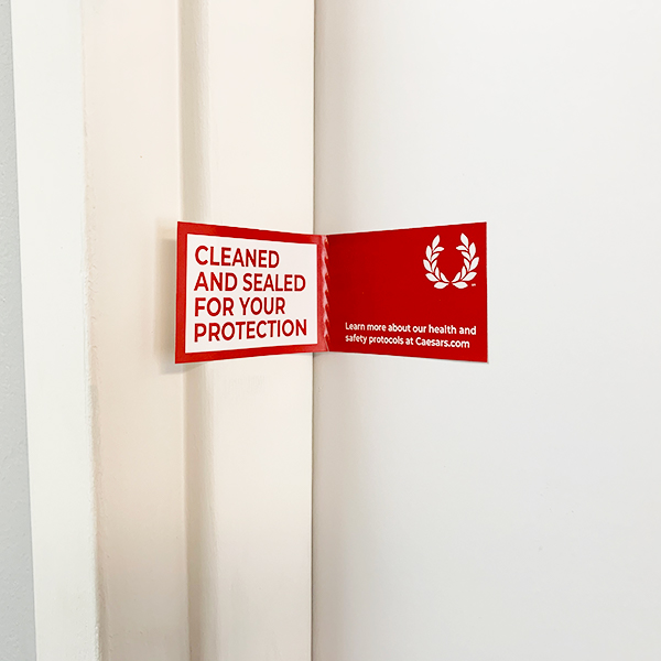 Clean Seal Sticker 2 x 7 inches