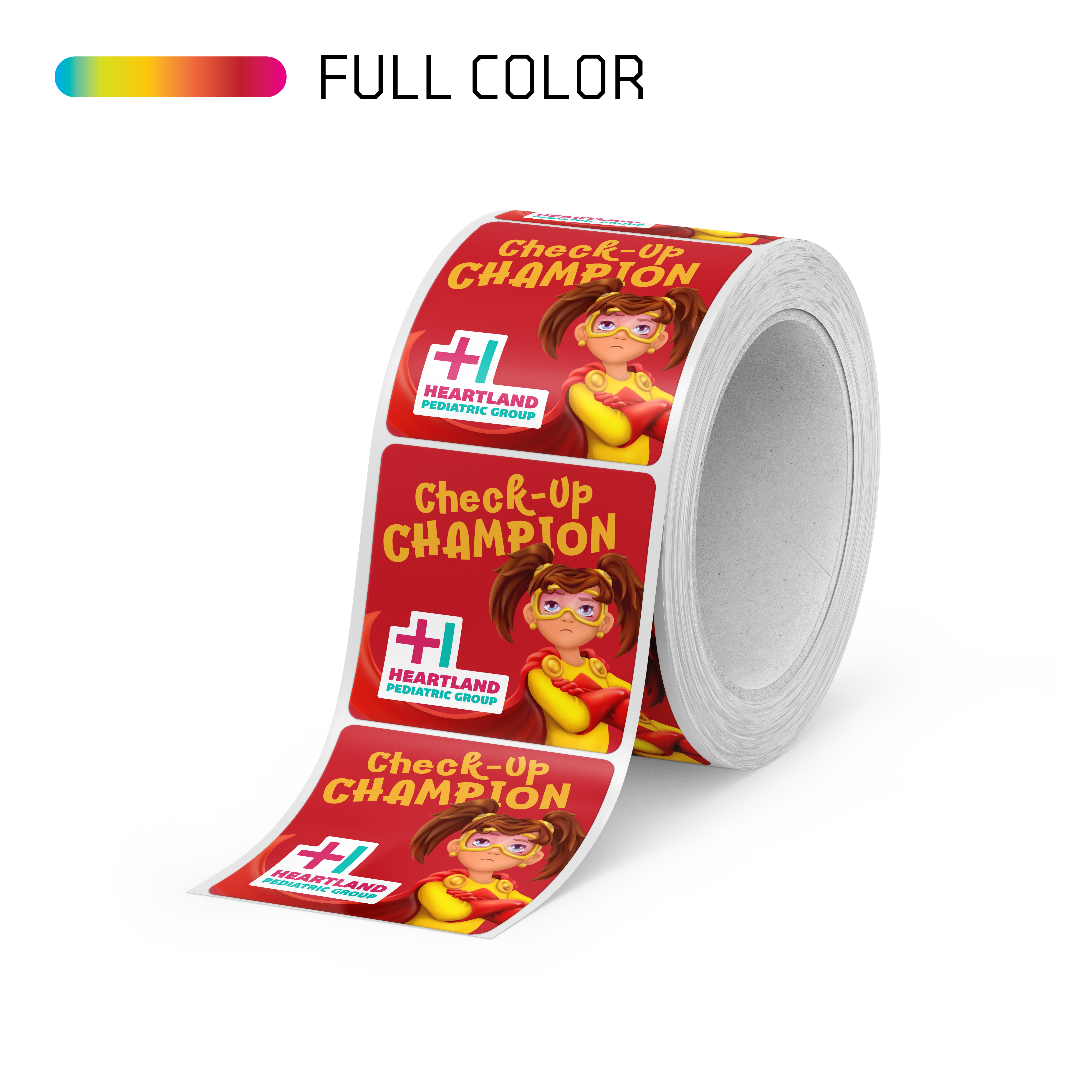 Check-Up Champion (Kids Themed Promo Sticker)