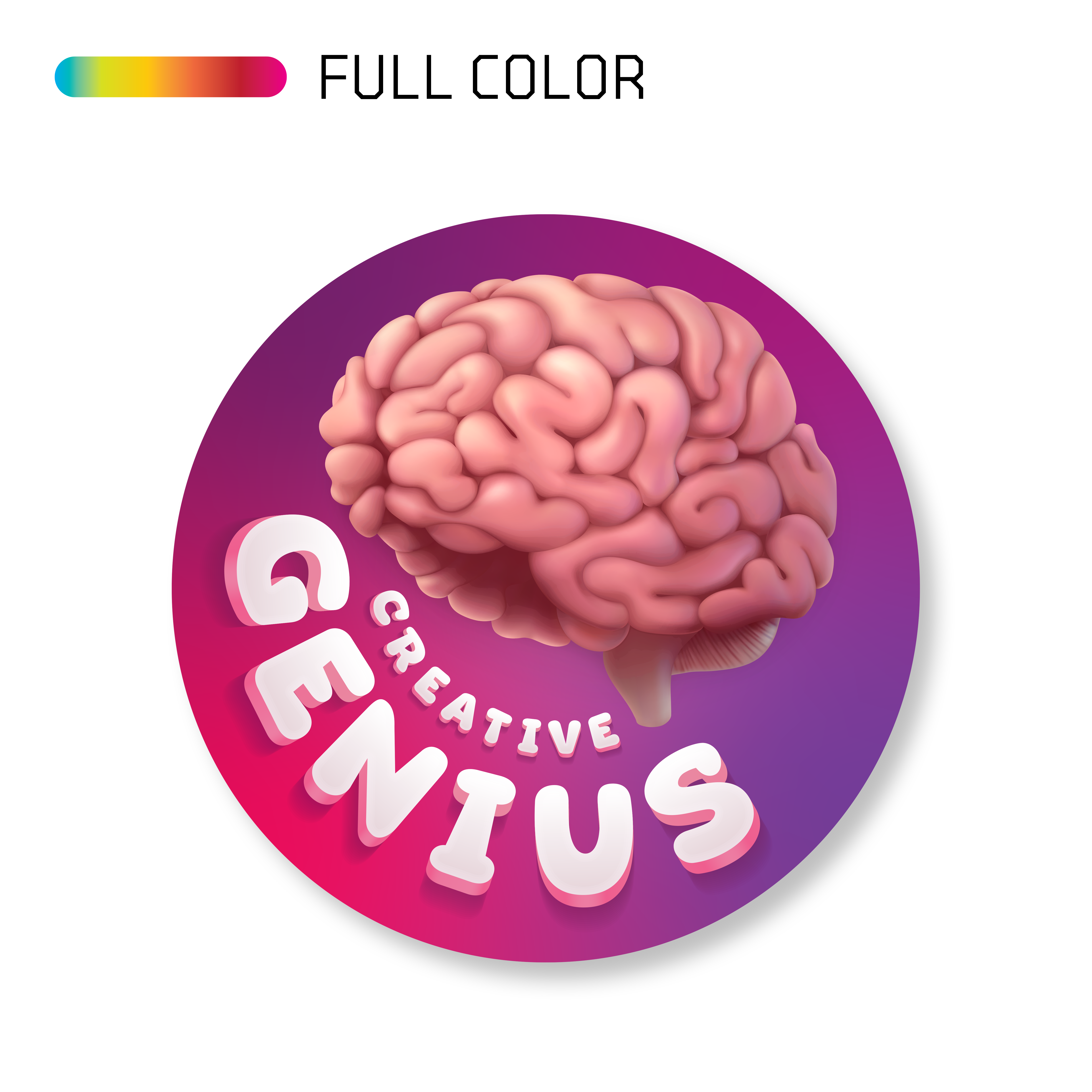 Creative Genius (Kids Themed Promo Sticker)