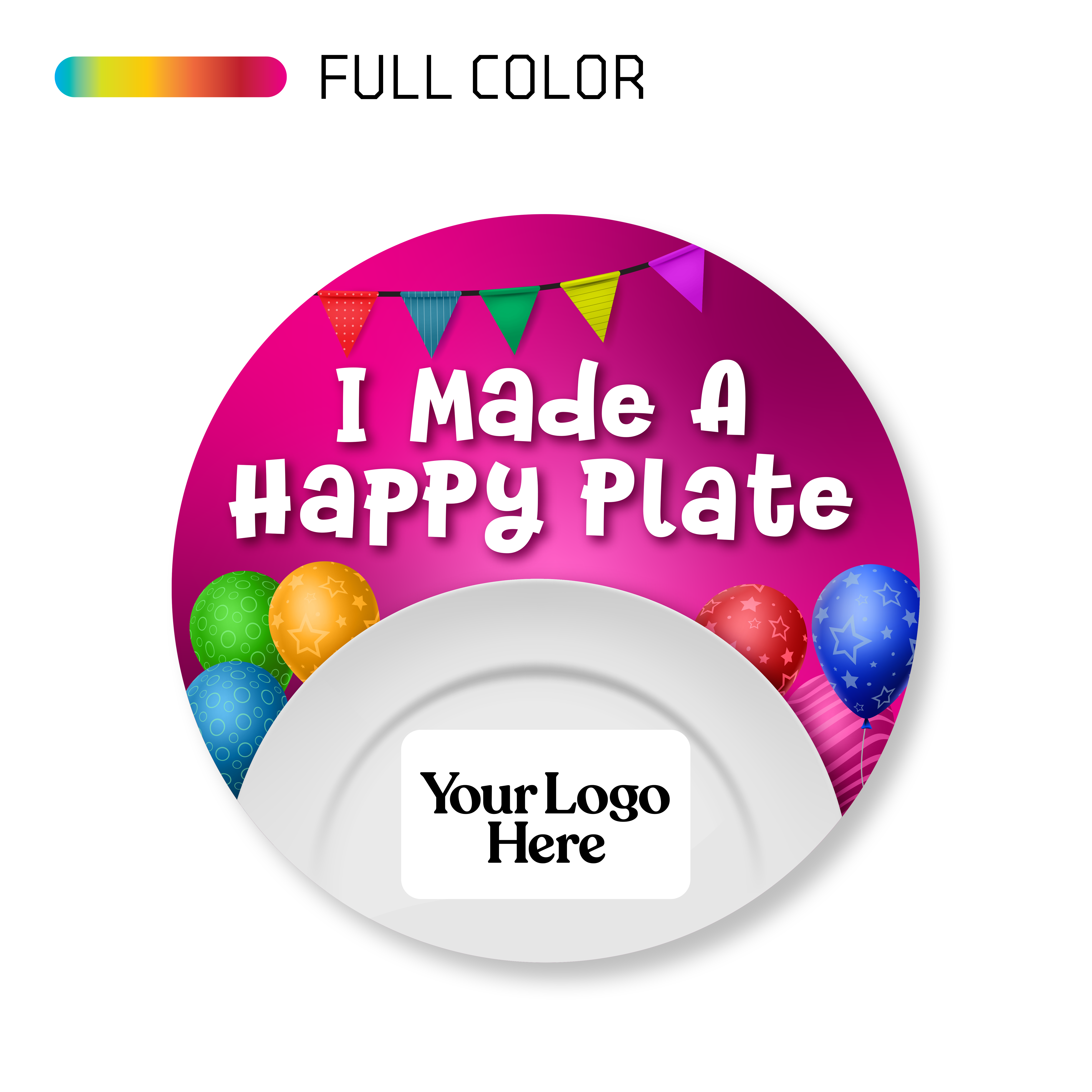 Happy Plate (Kids Themed Promo Sticker)
