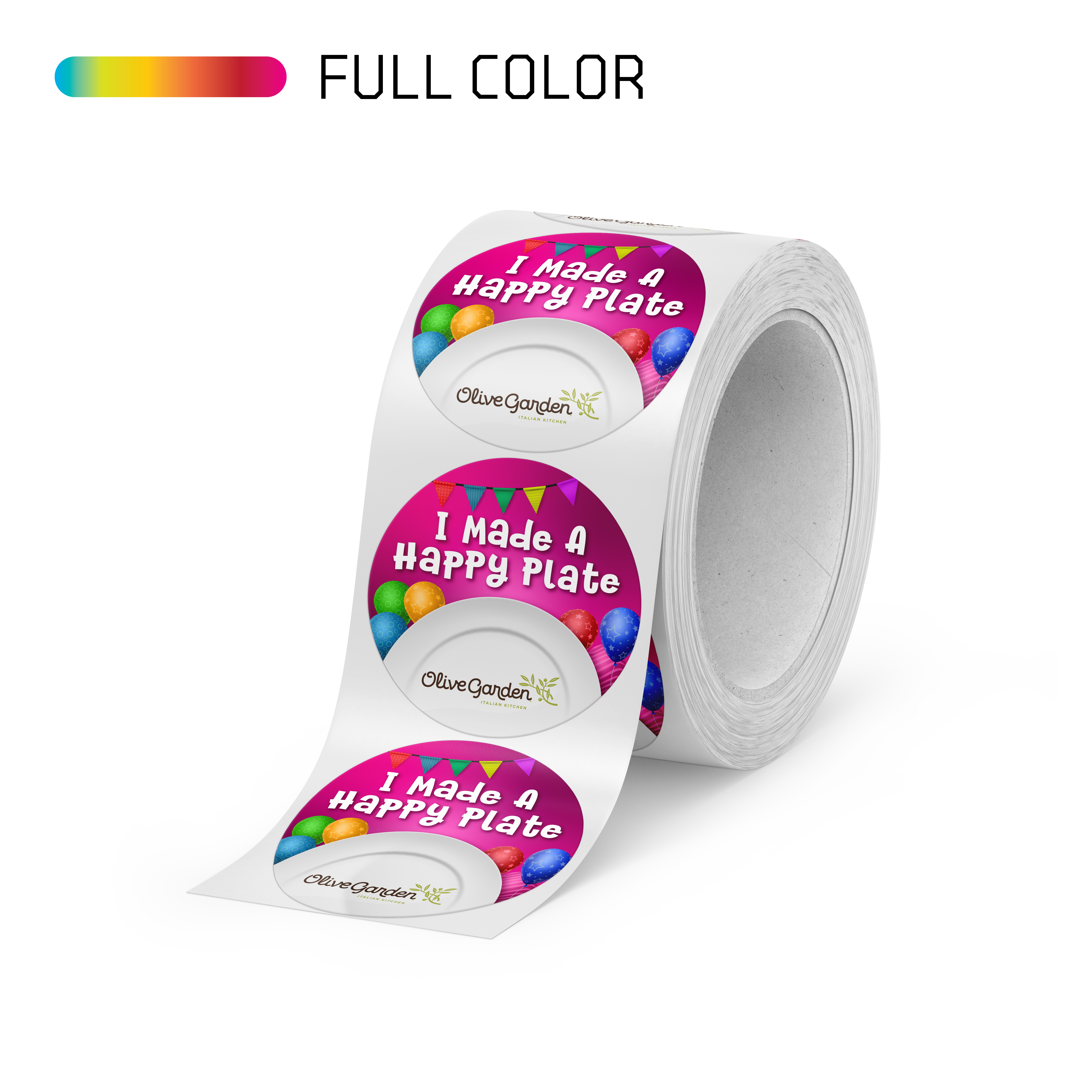 Happy Plate (Kids Themed Promo Sticker)