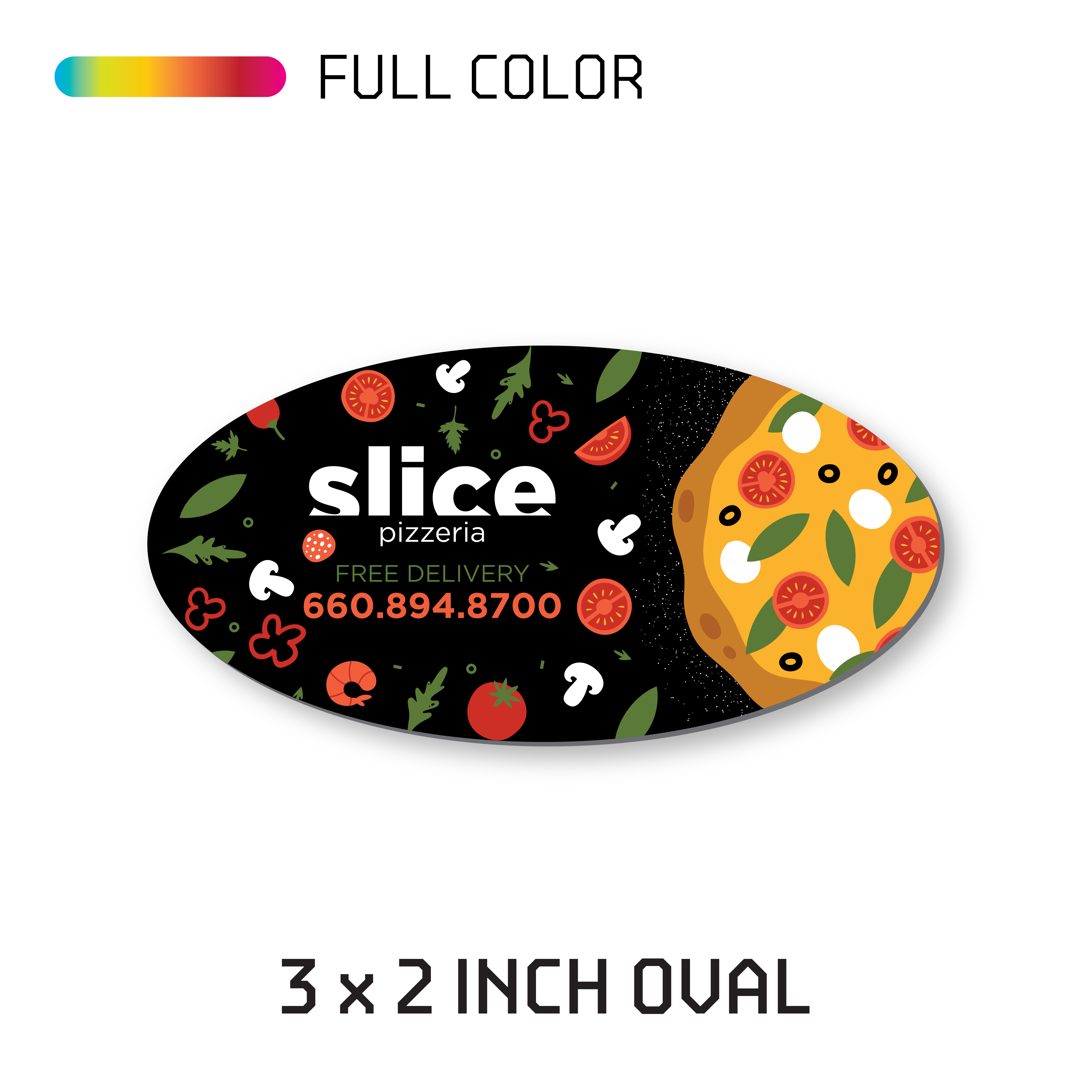 2.00 x 3.00" Oval Magnet