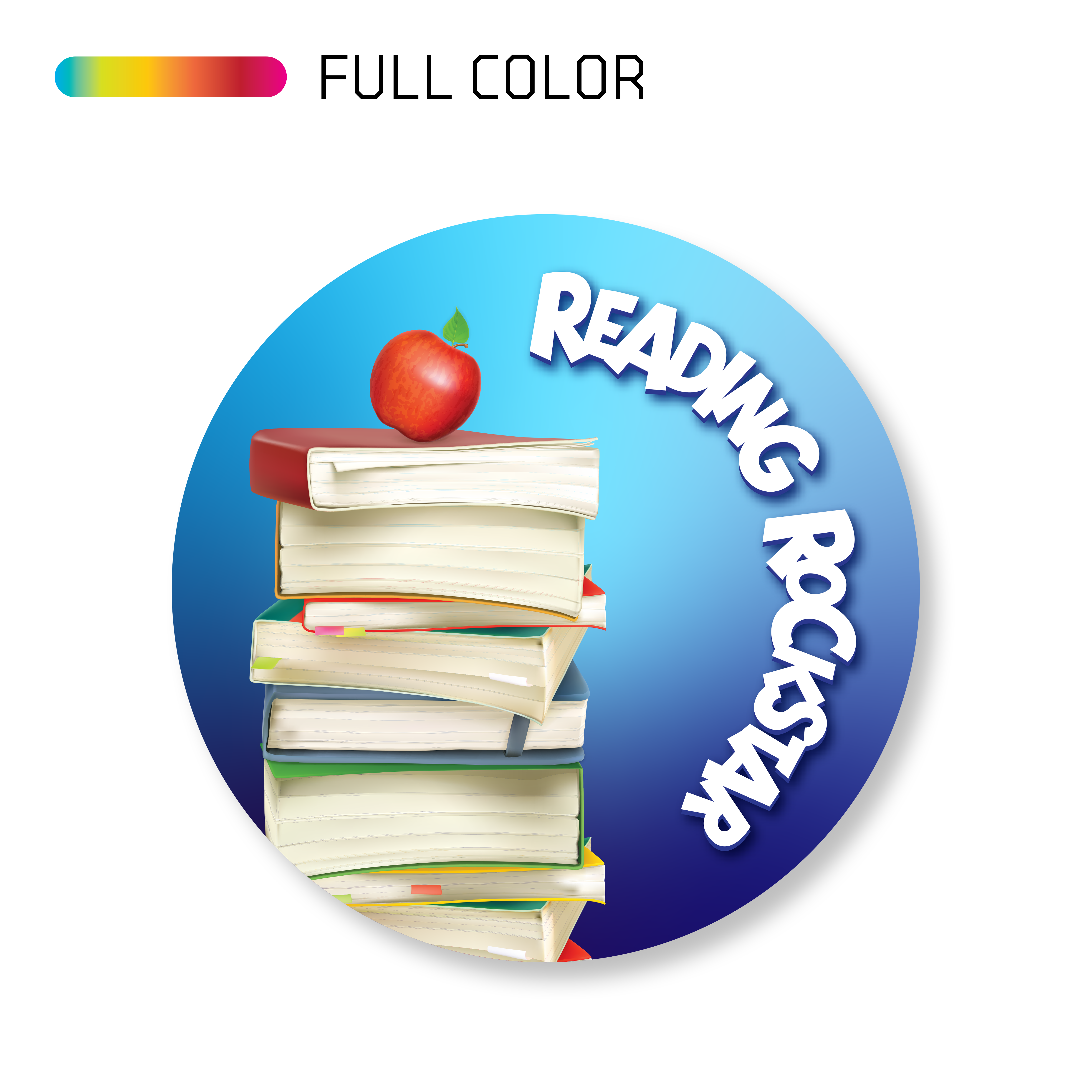 Reading Rockstar (Kids Themed Promo Sticker)