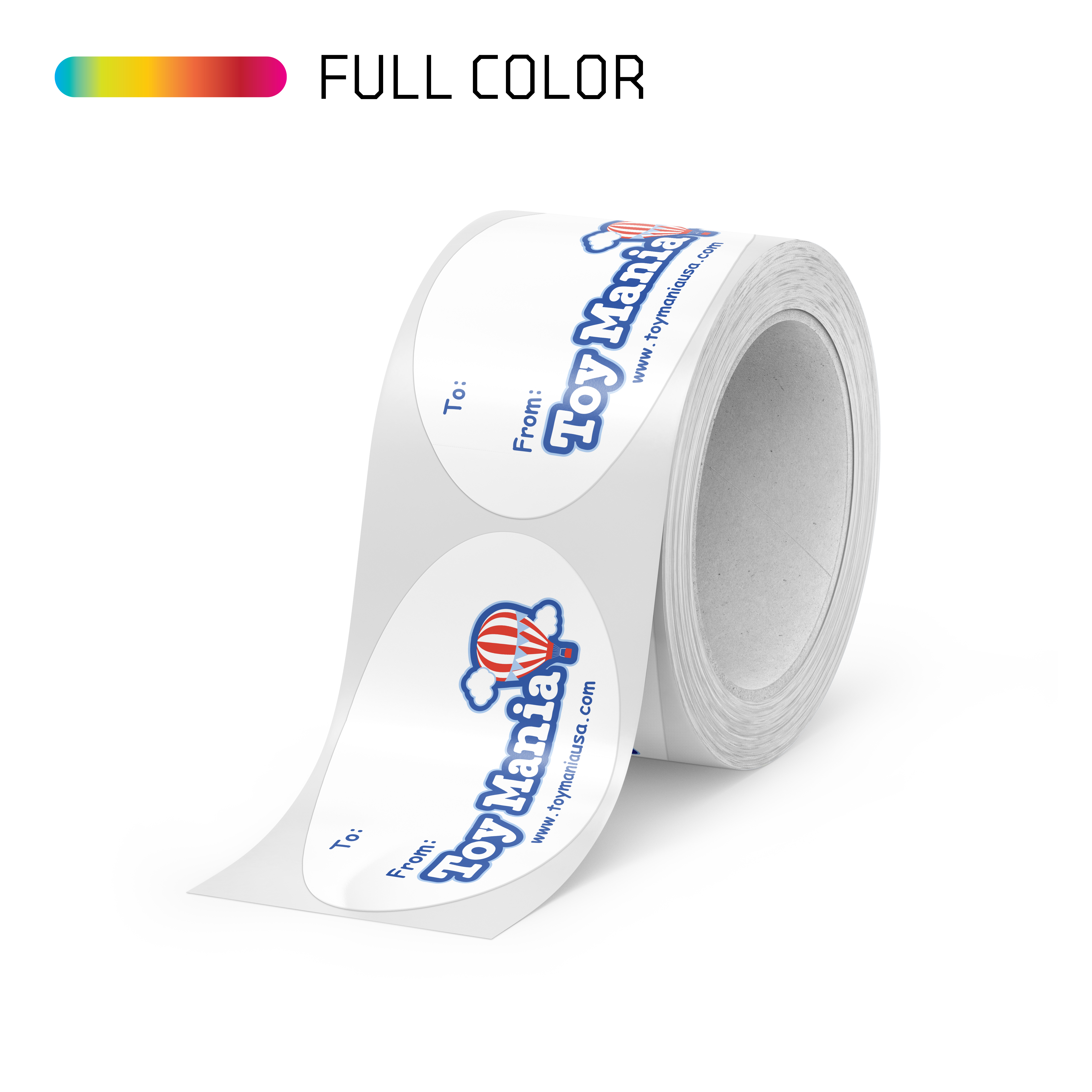 24 Hour Roll Labels - Ovals