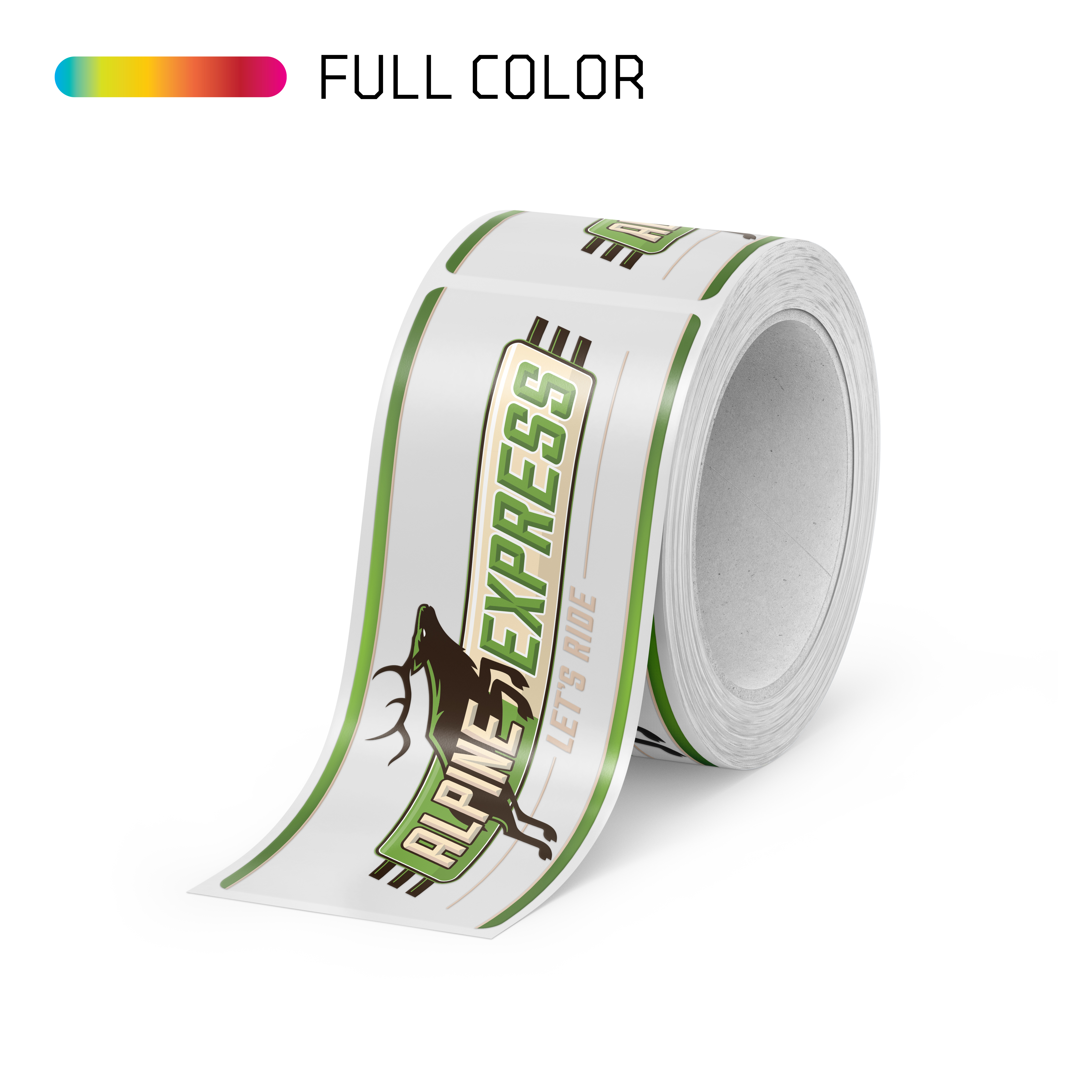 Rectangle Clear BOPP Roll Labels