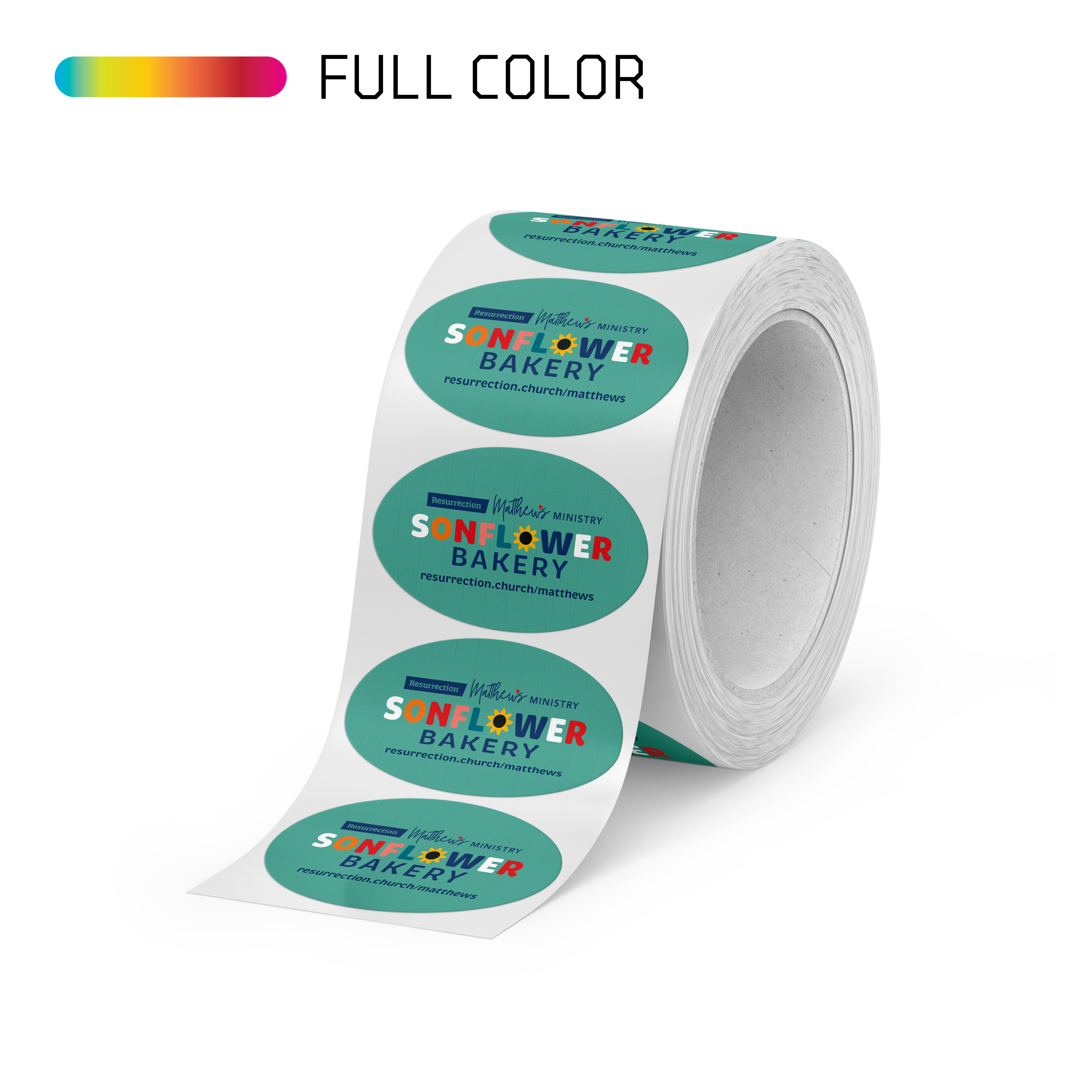 Oval Estate Paper Roll Labels