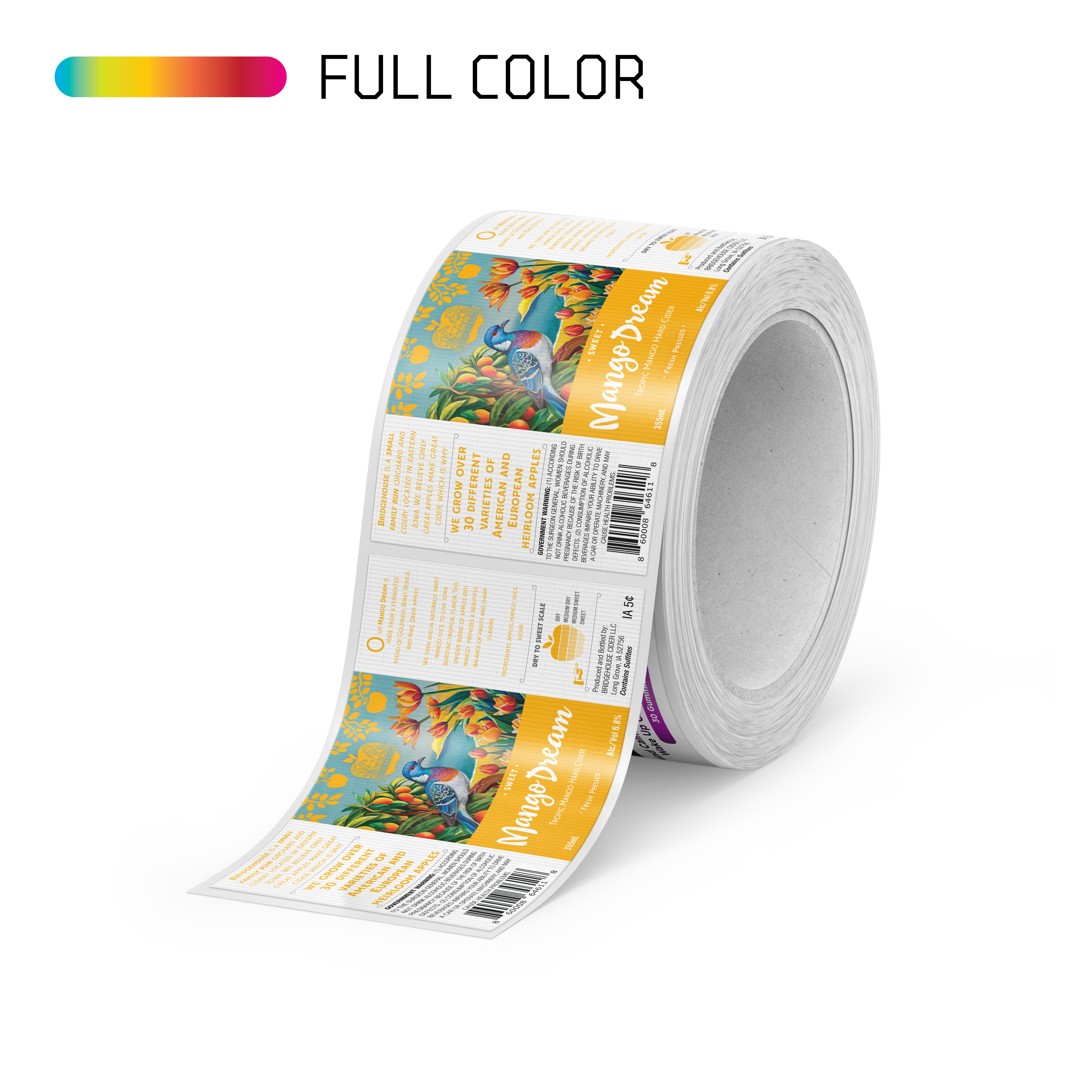 Rectangle Estate Paper Roll Labels