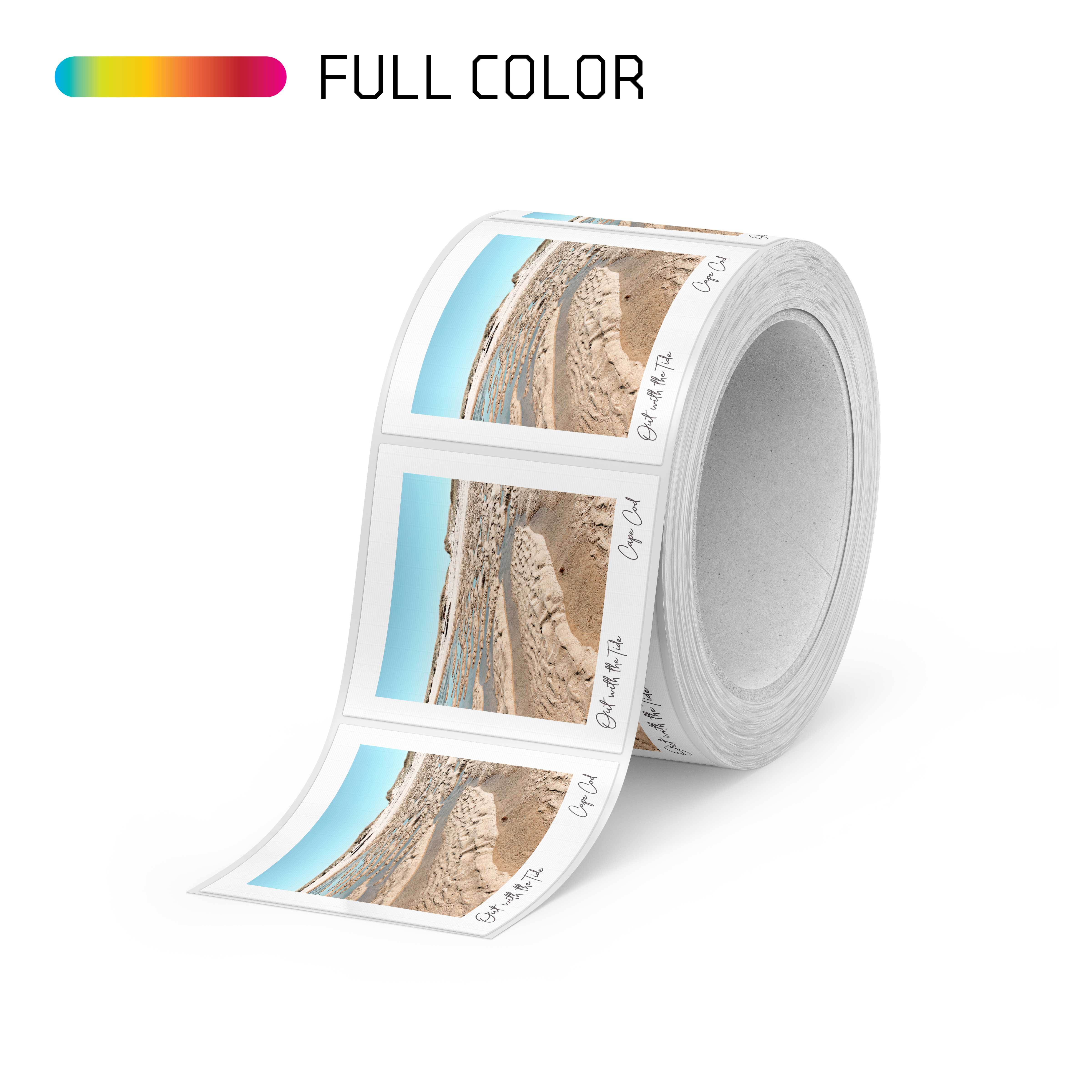 Square Estate Paper Roll Labels