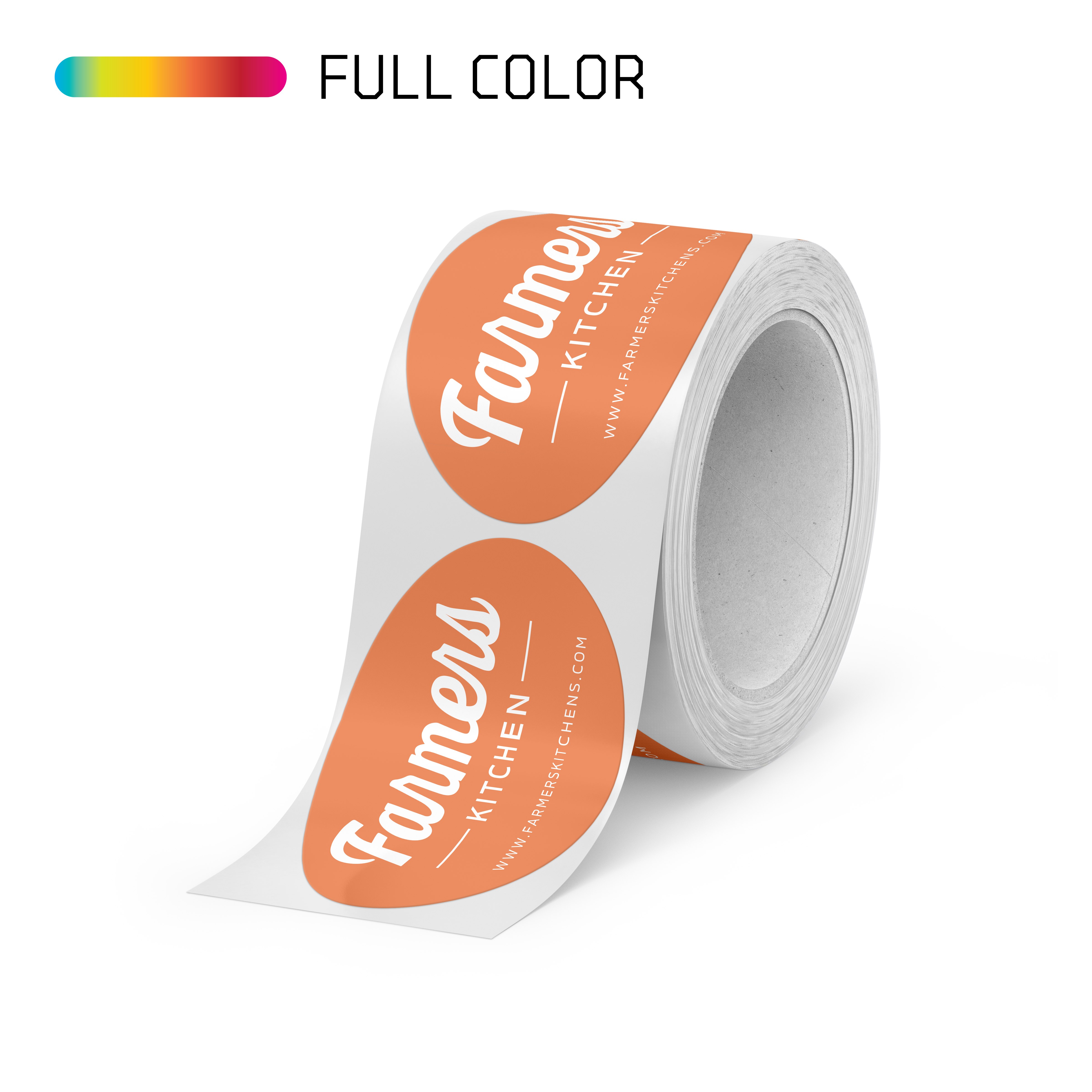 Oval Freezer Grade Roll Labels