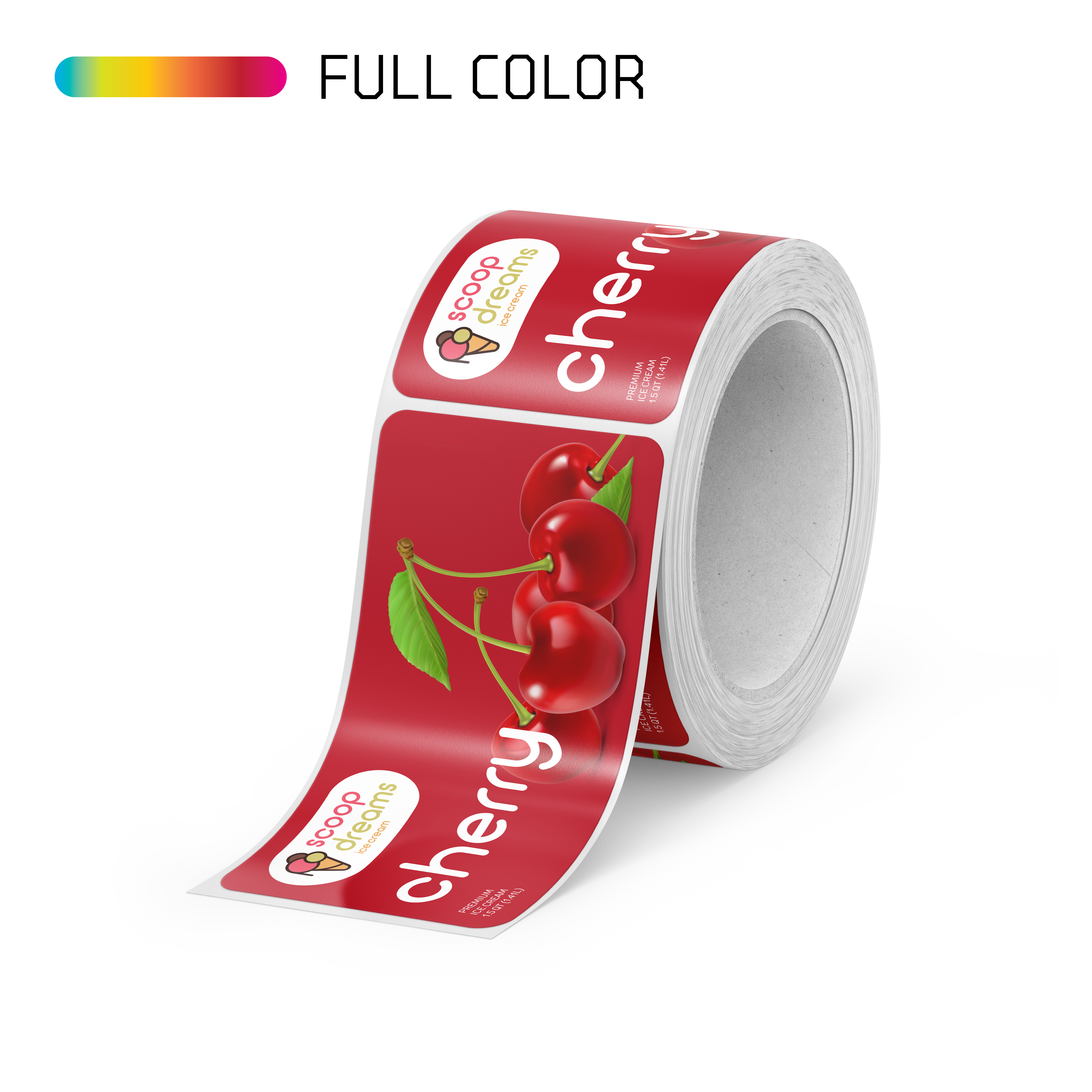 Rectangle Freezer Grade Roll Labels