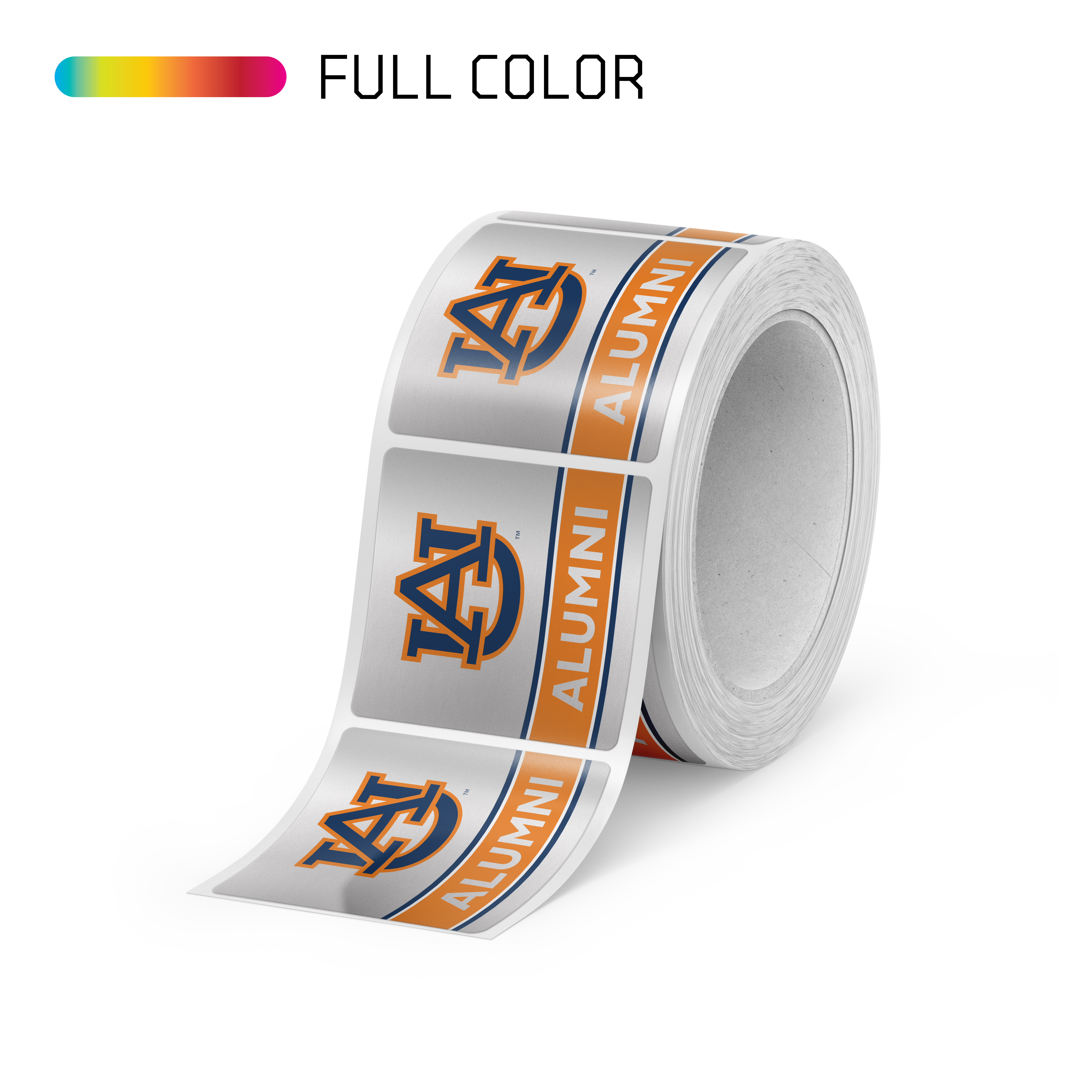 Square Silver BOPP Roll Labels