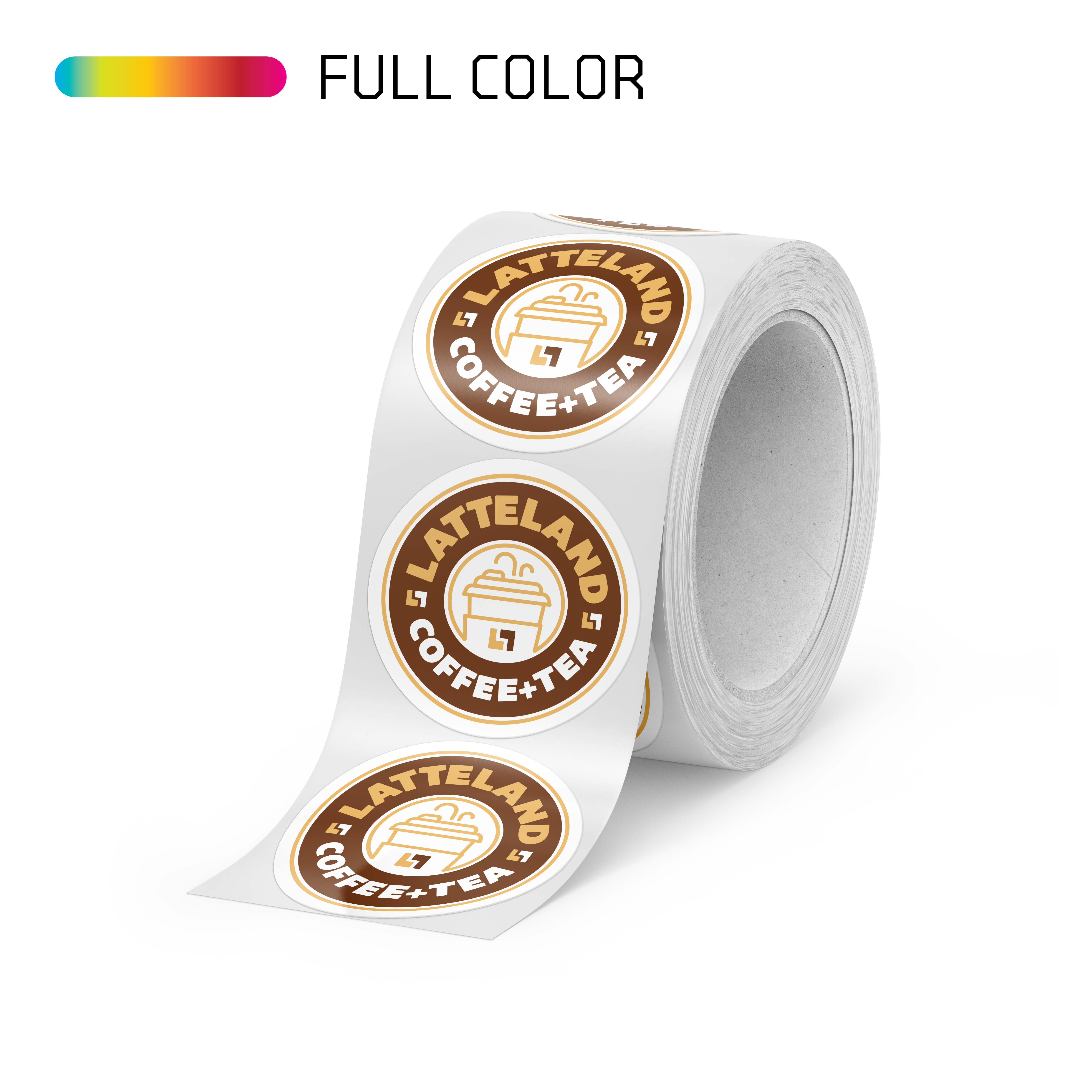 Circle BOPP Roll Labels