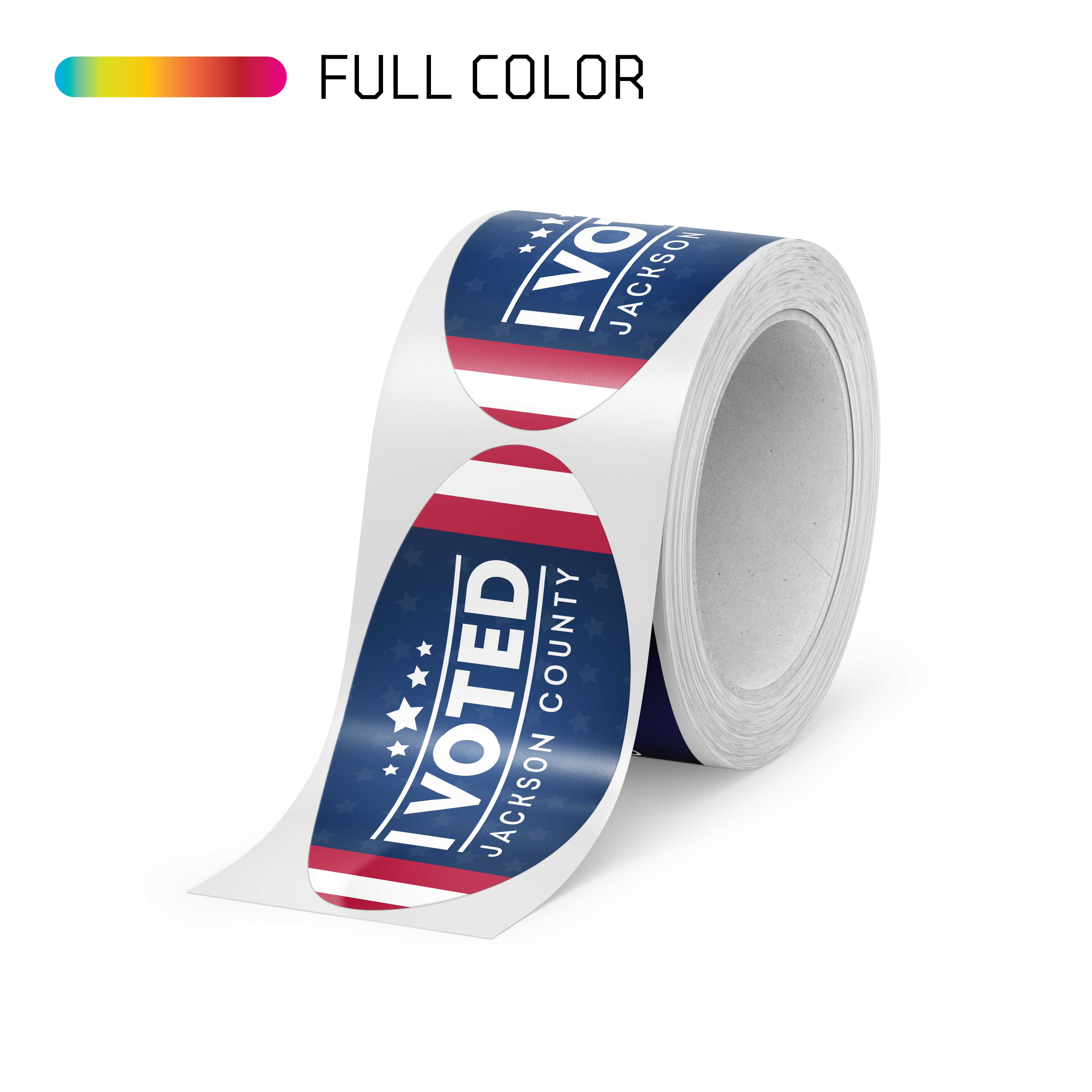 Oval BOPP Roll Labels