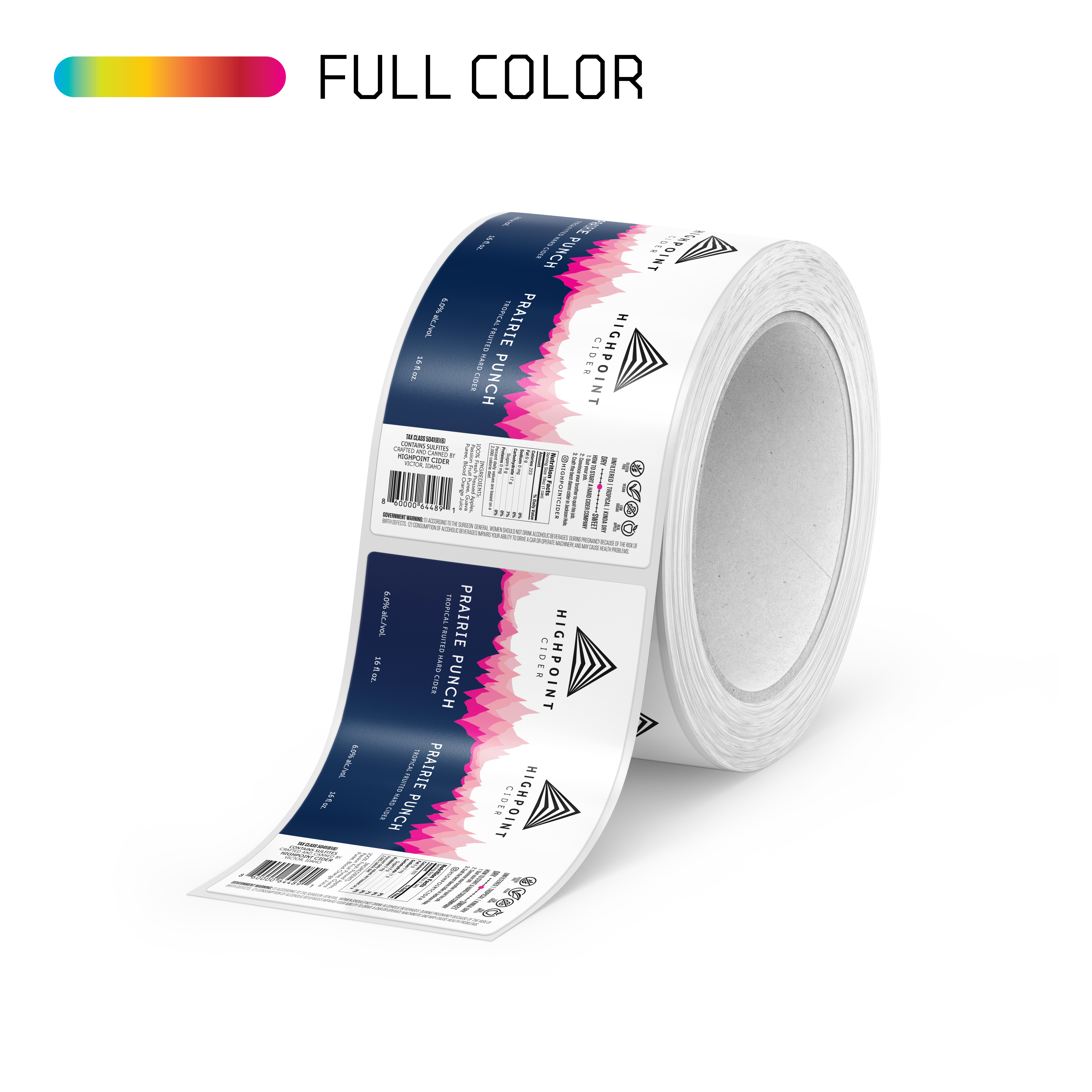 Rectangle BOPP Roll Labels