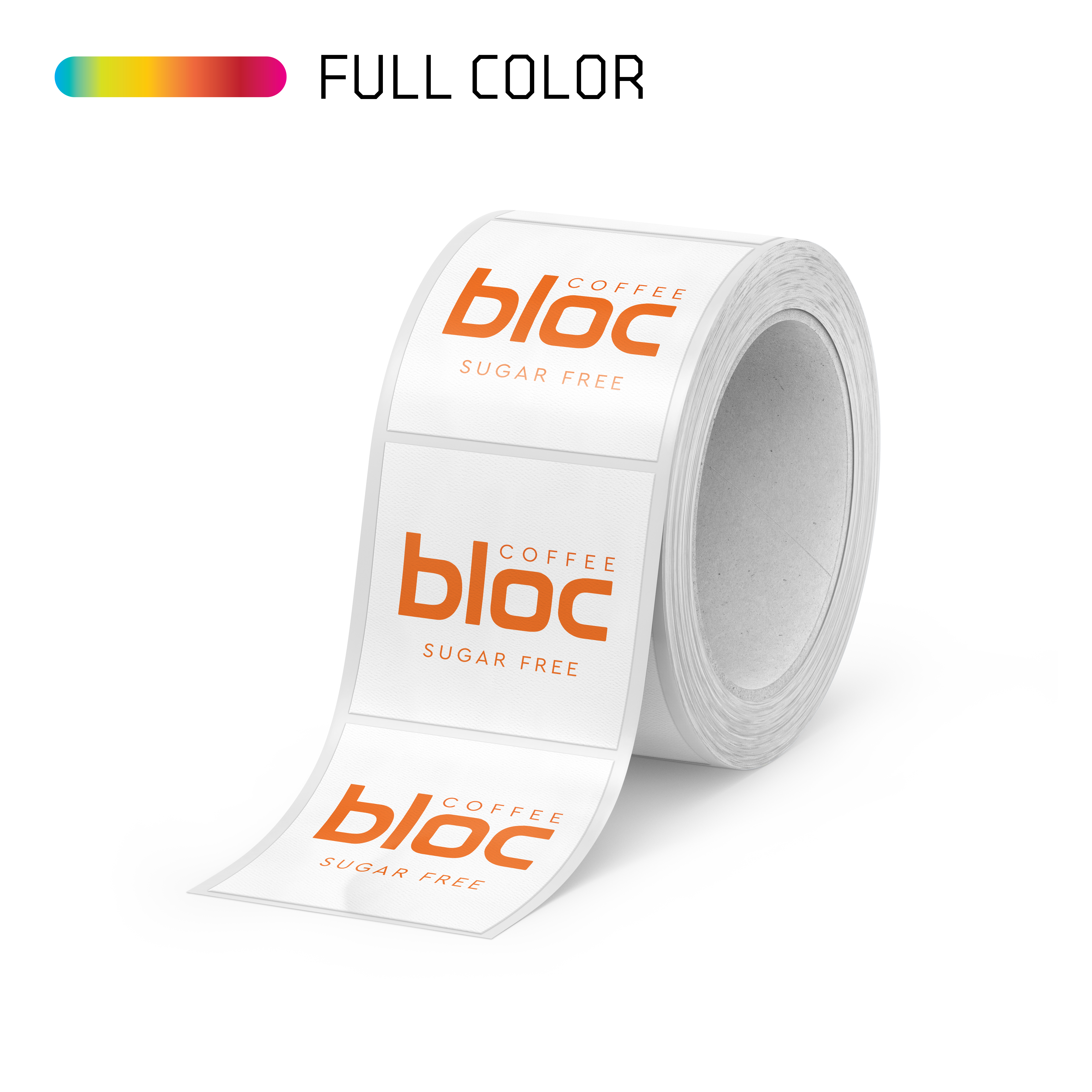 Square White Felt Paper Roll Labels