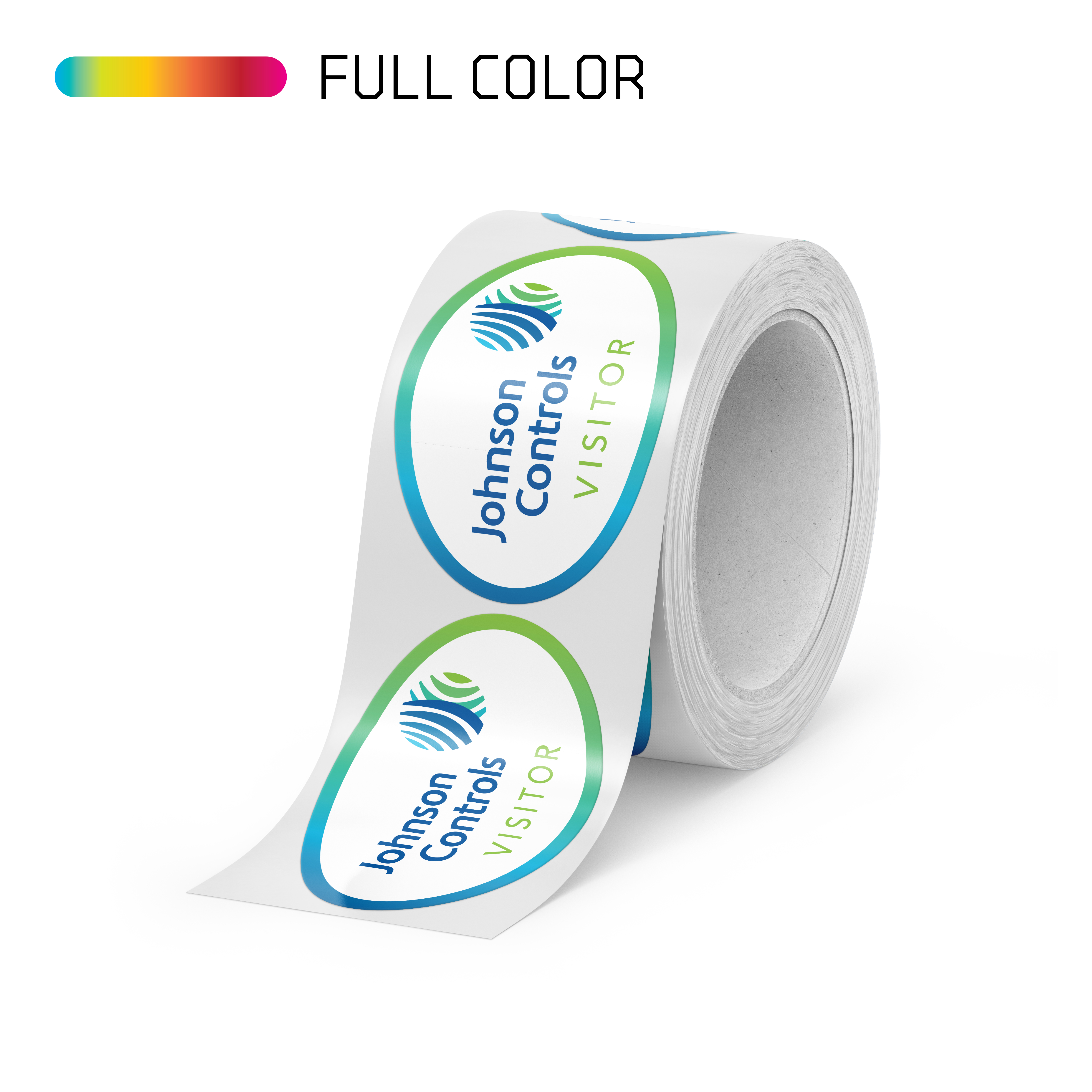 Oval Paper Roll Labels