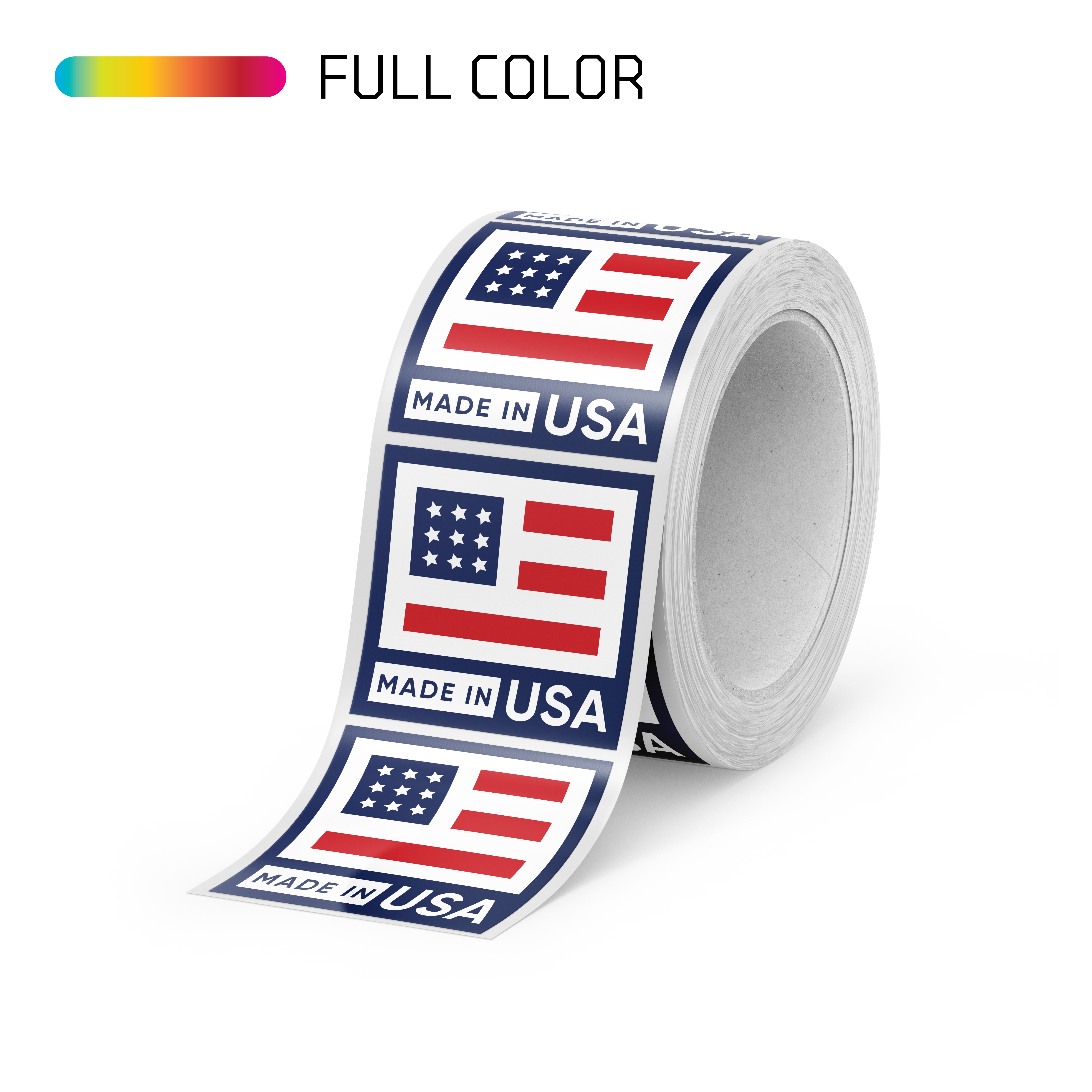 Square Paper Roll Labels