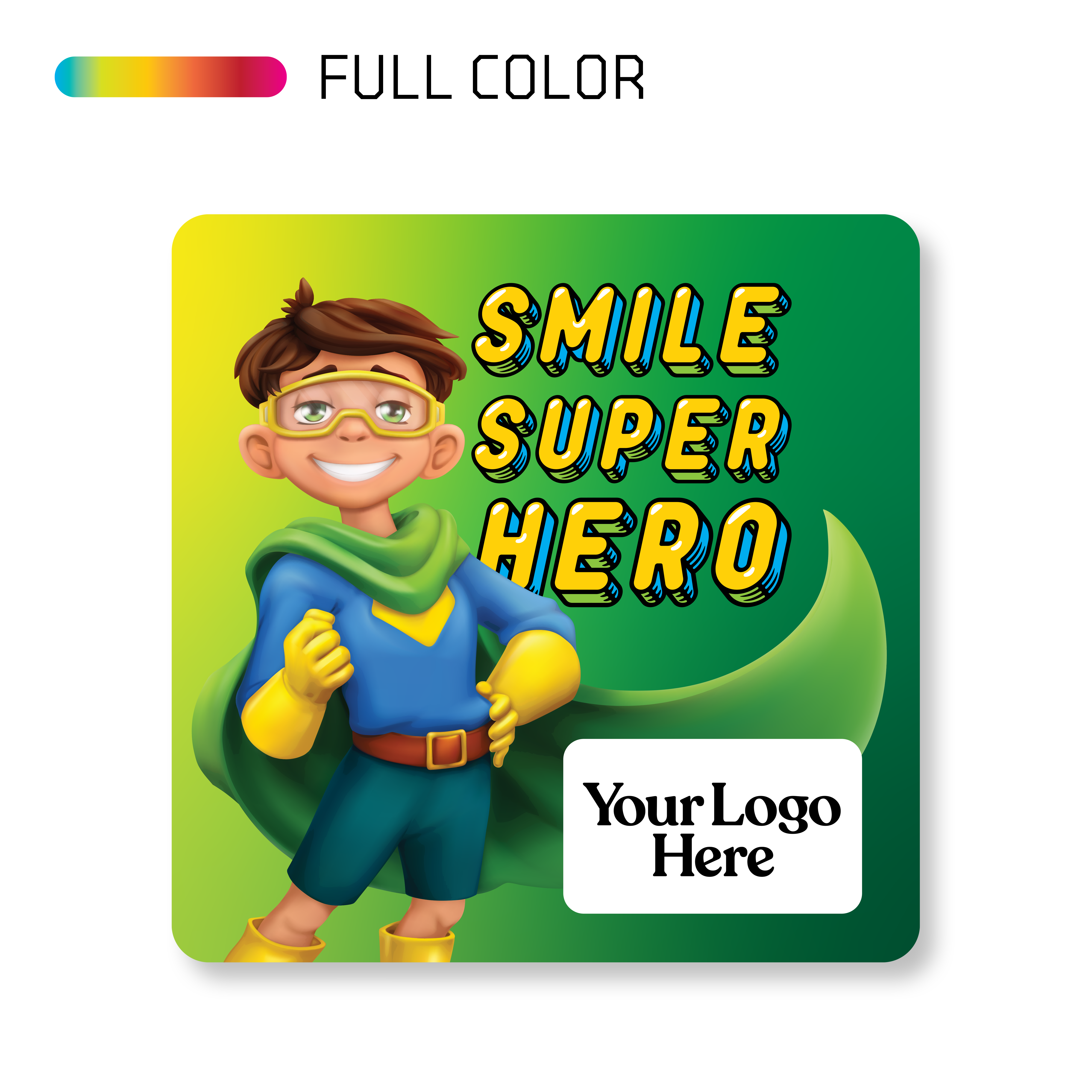 Smile Super Hero (Kids Themed Promo Sticker)