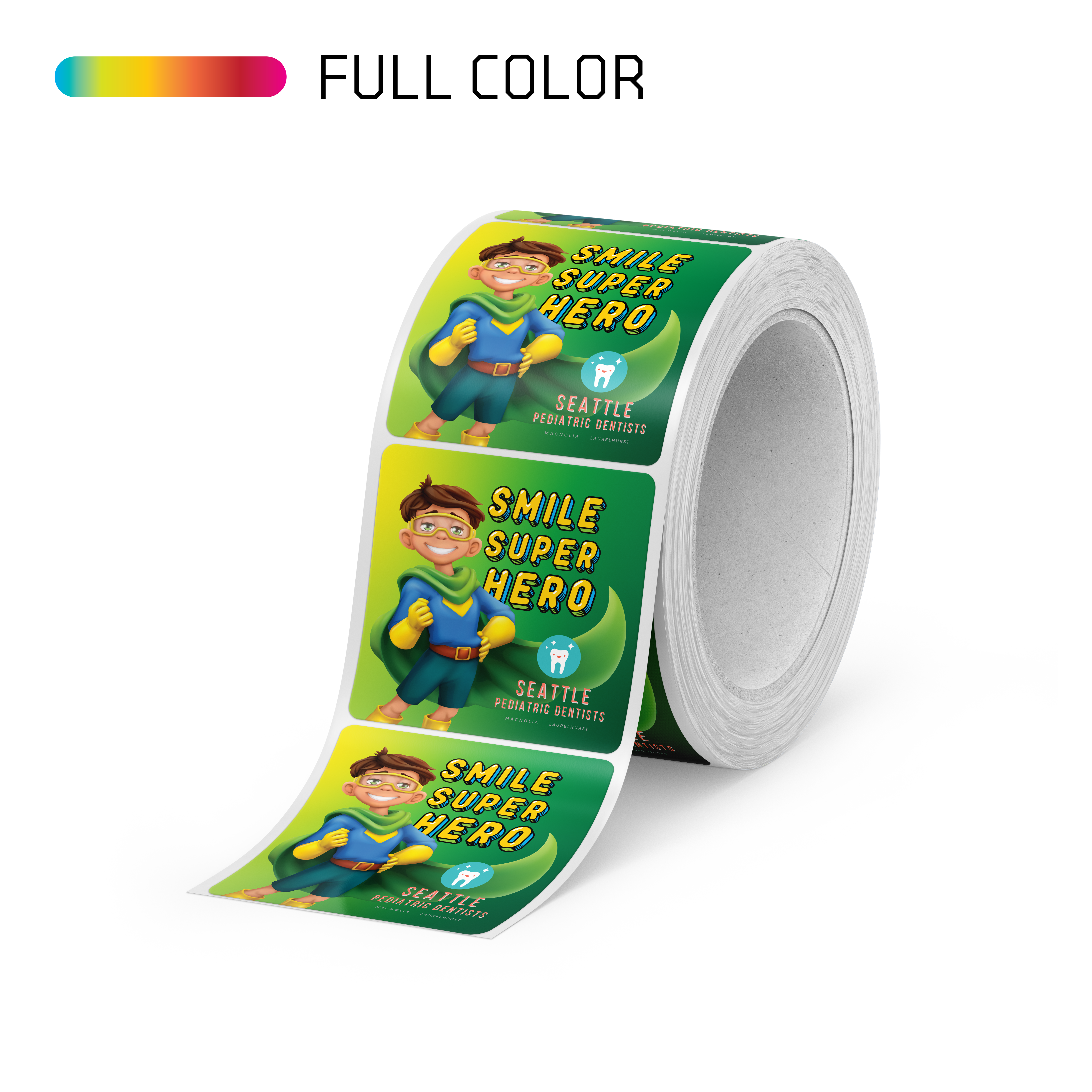 Smile Super Hero (Kids Themed Promo Sticker)